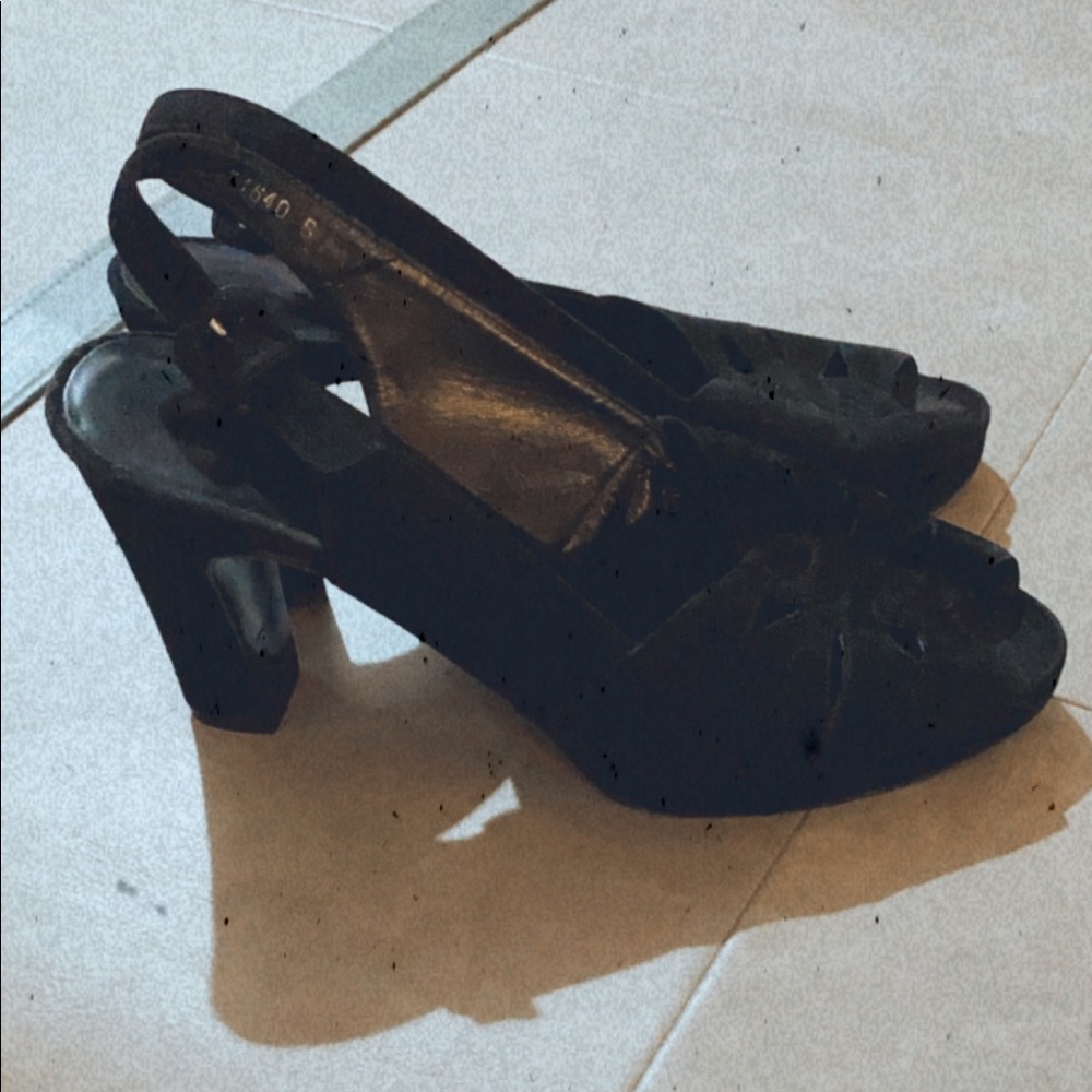 Velvet Ralph Lauren sling back heels